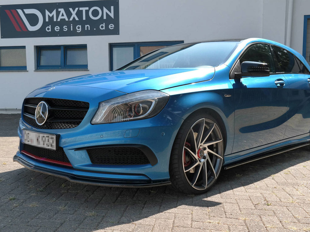 Front Splitter Mercedes A-Class W176 AMG-Line Pre-Facelift (2013-2015) - Wayside Performance 