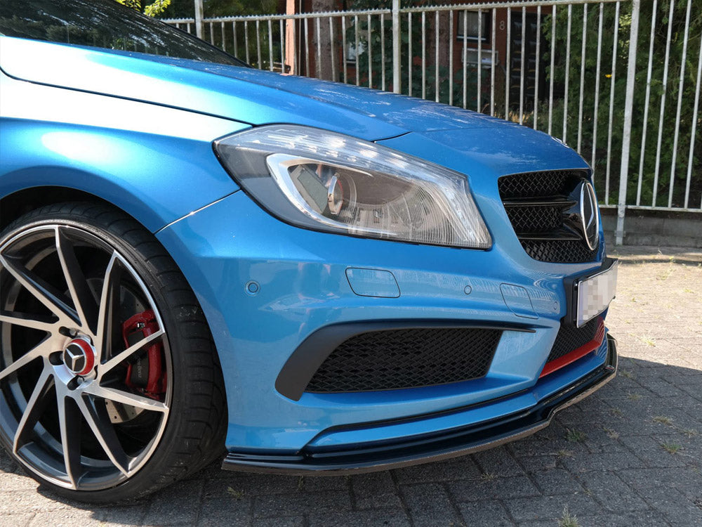 Front Splitter Mercedes A-Class W176 AMG-Line Pre-Facelift (2013-2015) - Wayside Performance 