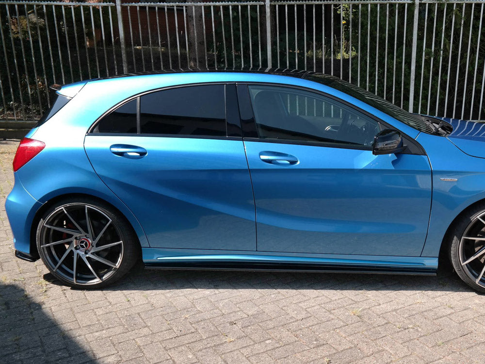 Rear Side Splitters Mercedes A-class W176 Amg-line Pre-facelift (2013-2015) - Wayside Performance 