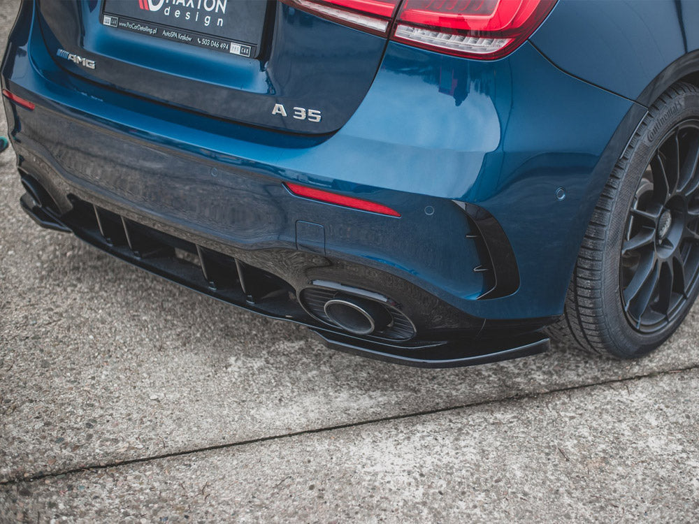 Rear Side Splitters Mercedes A35 AMG Hatchback W177 - Wayside Performance 
