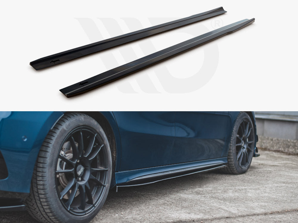 Side Skirts Diffusers V.1 Mercedes A35 AMG / AMG-Line W177 - Wayside Performance 