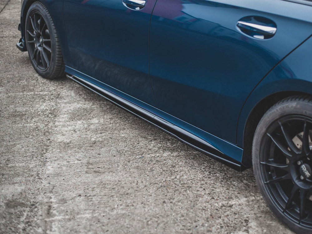 Side Skirts Diffusers V.1 Mercedes A35 AMG / AMG-Line W177 - Wayside Performance 