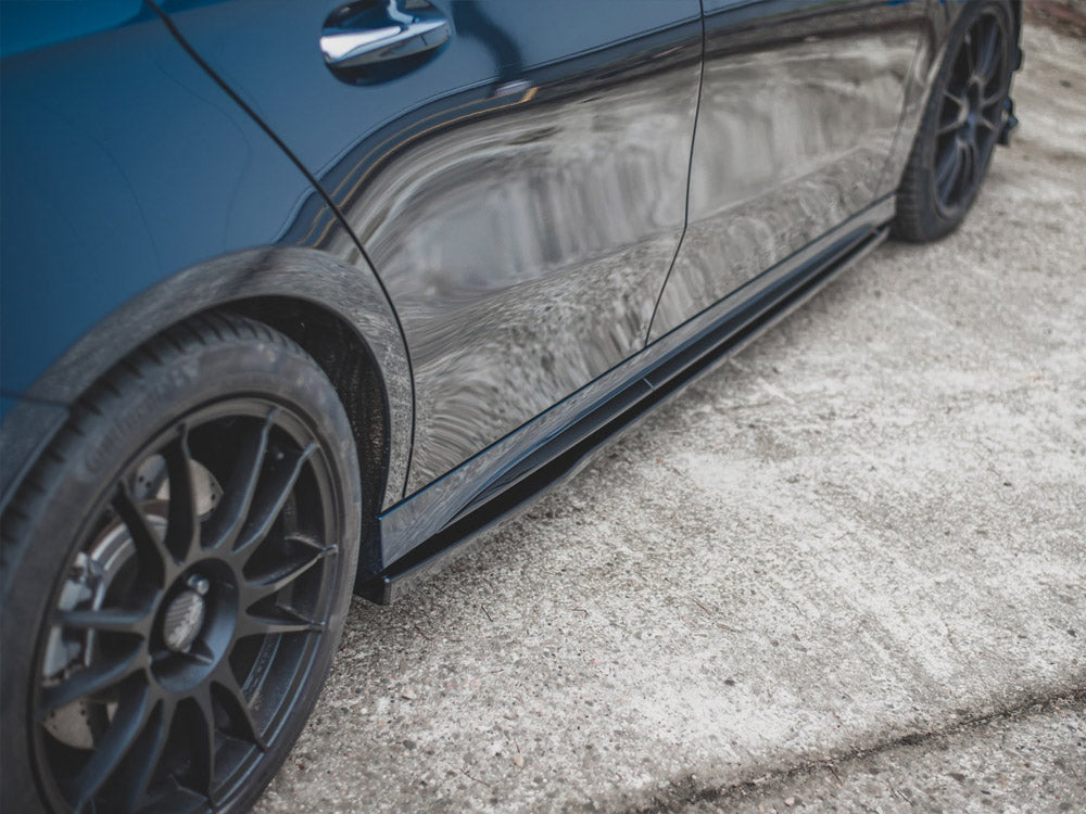 Side Skirts Diffusers V.1 Mercedes A35 AMG / AMG-Line W177 - Wayside Performance 