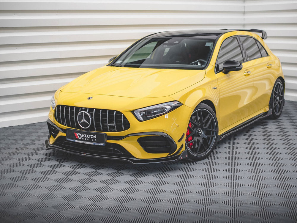 Front Splitter V.3 + Flaps Mercedes AMG A 45 S Aero Pack W177 - Wayside Performance 