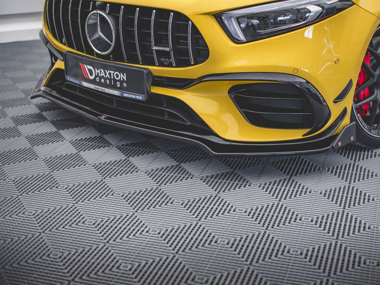 Front Splitter V.3 + Flaps Mercedes AMG A 45 S Aero Pack W177 - Wayside Performance 