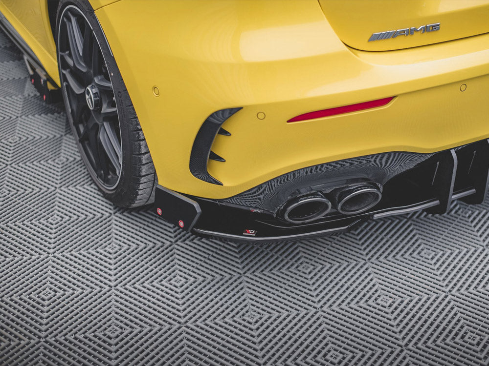 Rear Side Splitters V.2 + Flaps Mercedes AMG A 45 S Aero Pack W177 - Wayside Performance 