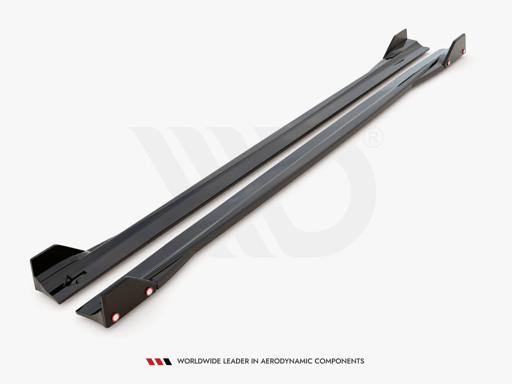 Side Skirts Diffusers V.2 + Flaps Mercedes AMG A45 S - Wayside Performance 