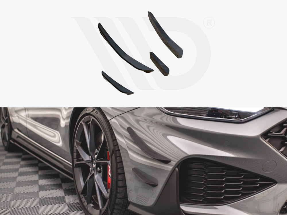 Front Bumper Wings (Canards) Hyundai I30 N Hatchback/fastback MK3 Facelift (2020-) - Wayside Performance 