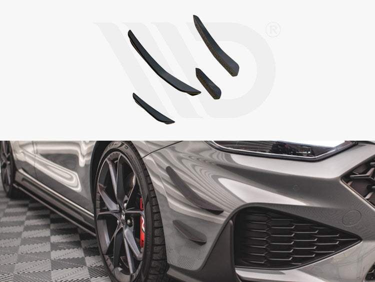 Front Bumper Wings (Canards) Hyundai I30 N Hatchback/fastback MK3 Facelift (2020-) - Wayside Performance 