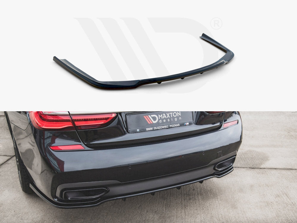 Central Rear Splitter (Vertical Bars) BMW 7 M-Pack G11 - Wayside Performance 