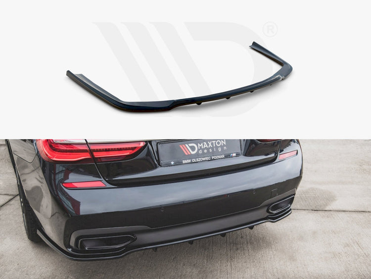 Central Rear Splitter (Vertical Bars) BMW 7 M-Pack G11 - Wayside Performance 