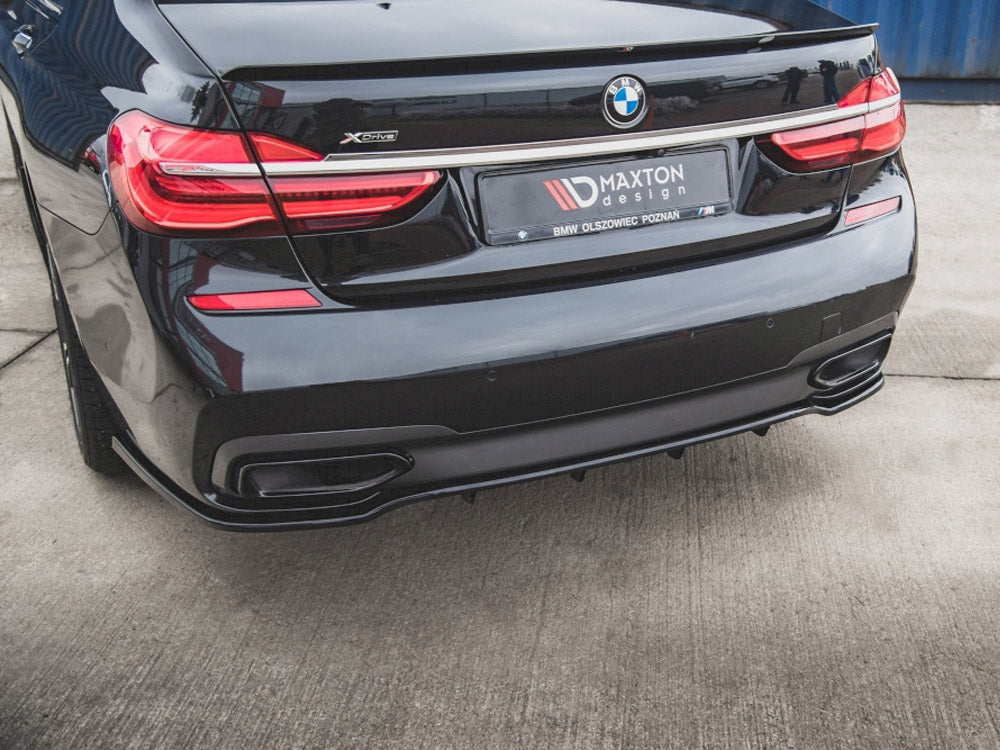 Central Rear Splitter (Vertical Bars) BMW 7 M-Pack G11 - Wayside Performance 