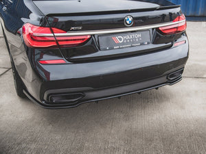Central Rear Splitter (Vertical Bars) BMW 7 M-Pack G11 - Wayside Performance 