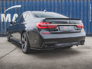 Central Rear Splitter (Vertical Bars) BMW 7 M-Pack G11 - Wayside Performance 