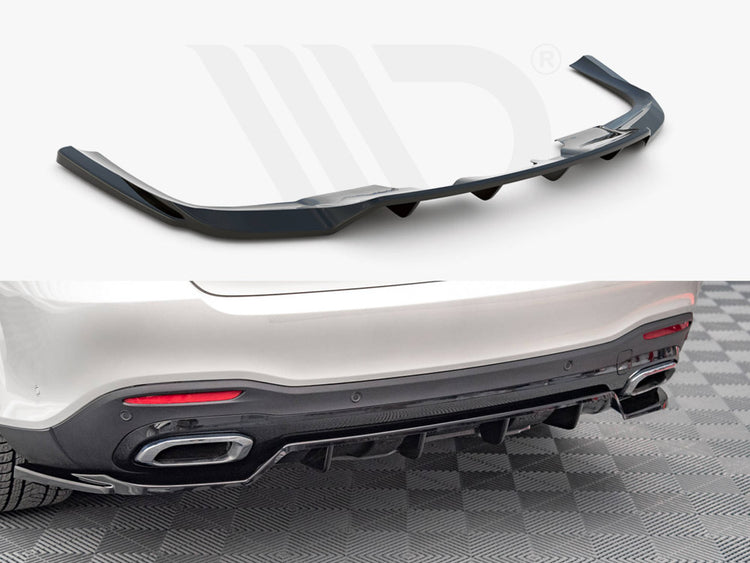 Central Rear Splitter (Vertical Bars) Mercedes GLS Amg-line X167 (2019-) - Wayside Performance 