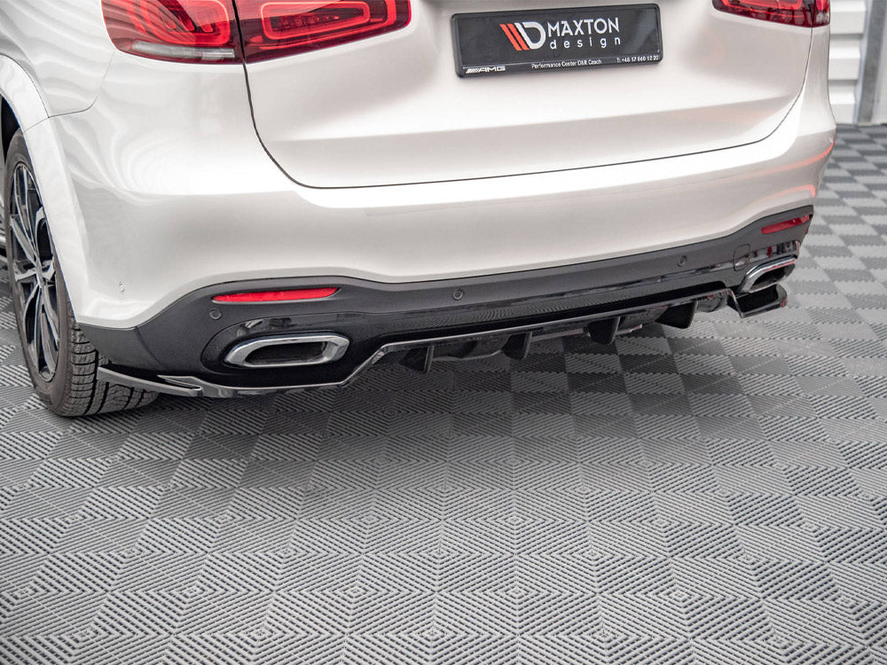 Central Rear Splitter (Vertical Bars) Mercedes GLS Amg-line X167 (2019-) - Wayside Performance 