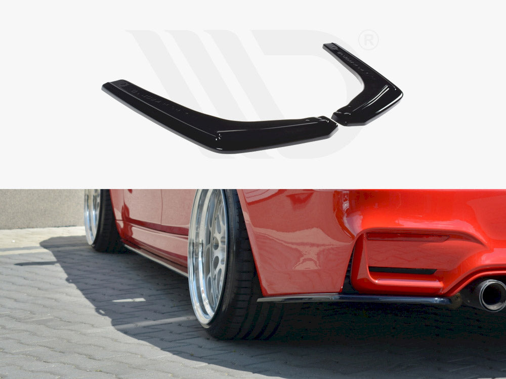 Maxton Design Rear Side Splitters V.1 Bmw M3 F80 (2014-18) - Wayside Performance 