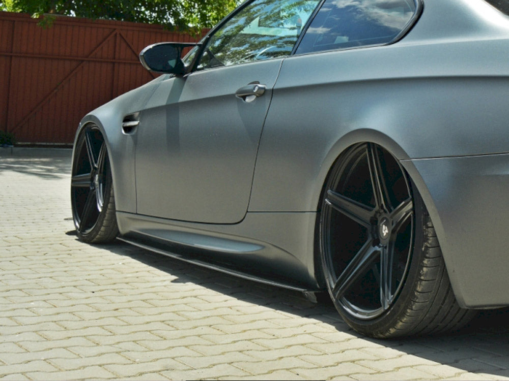 Racing Side Skirts Diffusers Bmw M3 E92 / E93 (Preface Model) - Wayside Performance 