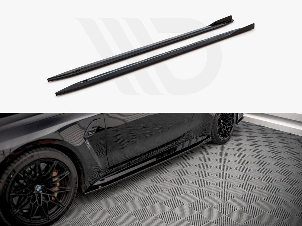 Maxton Design Side Skirts Diffusers V.1 Bmw M4 G82 (2021-) - Wayside Performance 