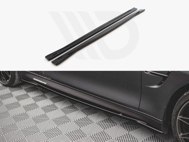 Maxton Design Side Skirts Diffusers Bmw M4 F82 - Wayside Performance 