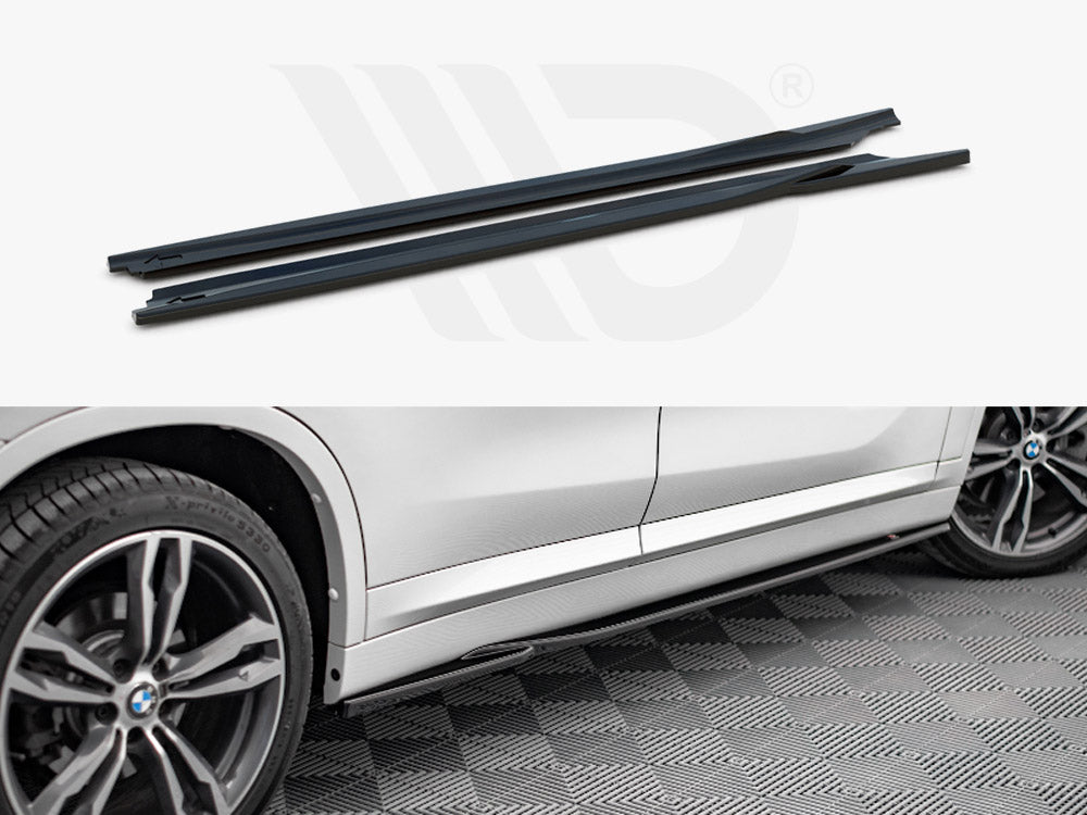Side Skirts Diffusers Bmw X1 M-pack F48 (2015-2019) - Wayside Performance 