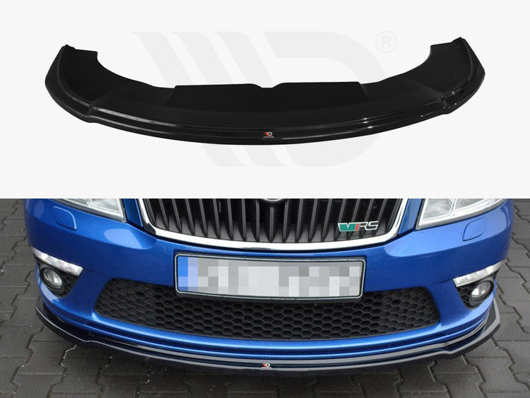 Front Splitter V.2 Skoda Octavia MK2 VRS Facelift  (2008-2013) - Wayside Performance 