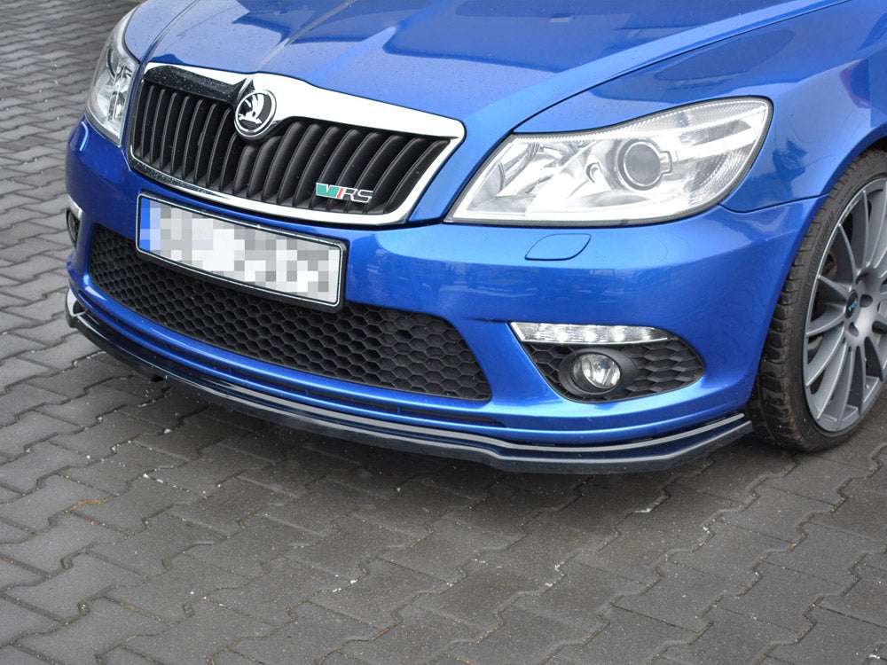 Front Splitter V.2 Skoda Octavia MK2 VRS Facelift  (2008-2013) - Wayside Performance 