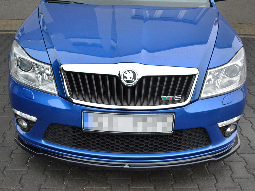 Front Splitter V.2 Skoda Octavia MK2 VRS Facelift  (2008-2013) - Wayside Performance 