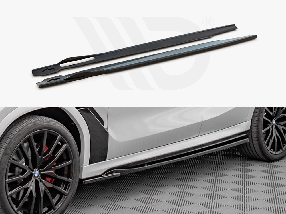 Side Skirts Diffusers BMW X6 M-Pack G06 / X6 M F96 - Wayside Performance 