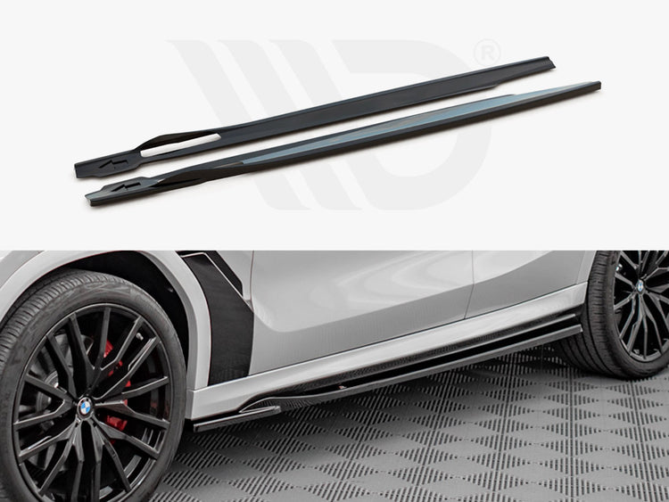 Side Skirts Diffusers BMW X6 M-Pack G06 / X6 M F96 - Wayside Performance 
