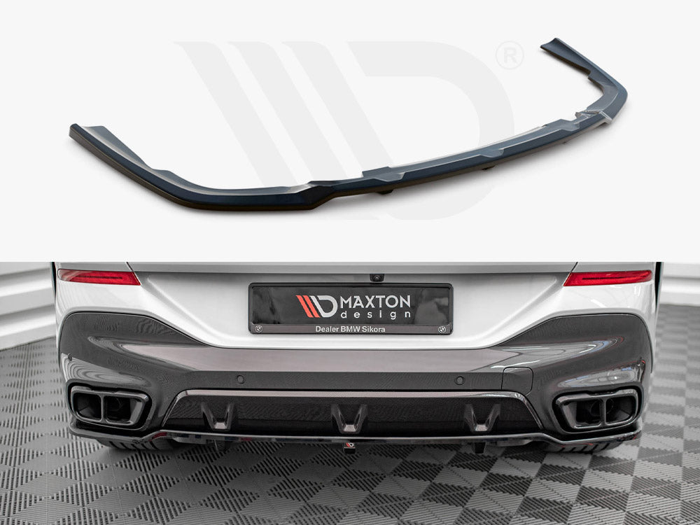 Central Rear Splitter (Vertical Bars) V.1 BMW X6 M-Pack G06 - Wayside Performance