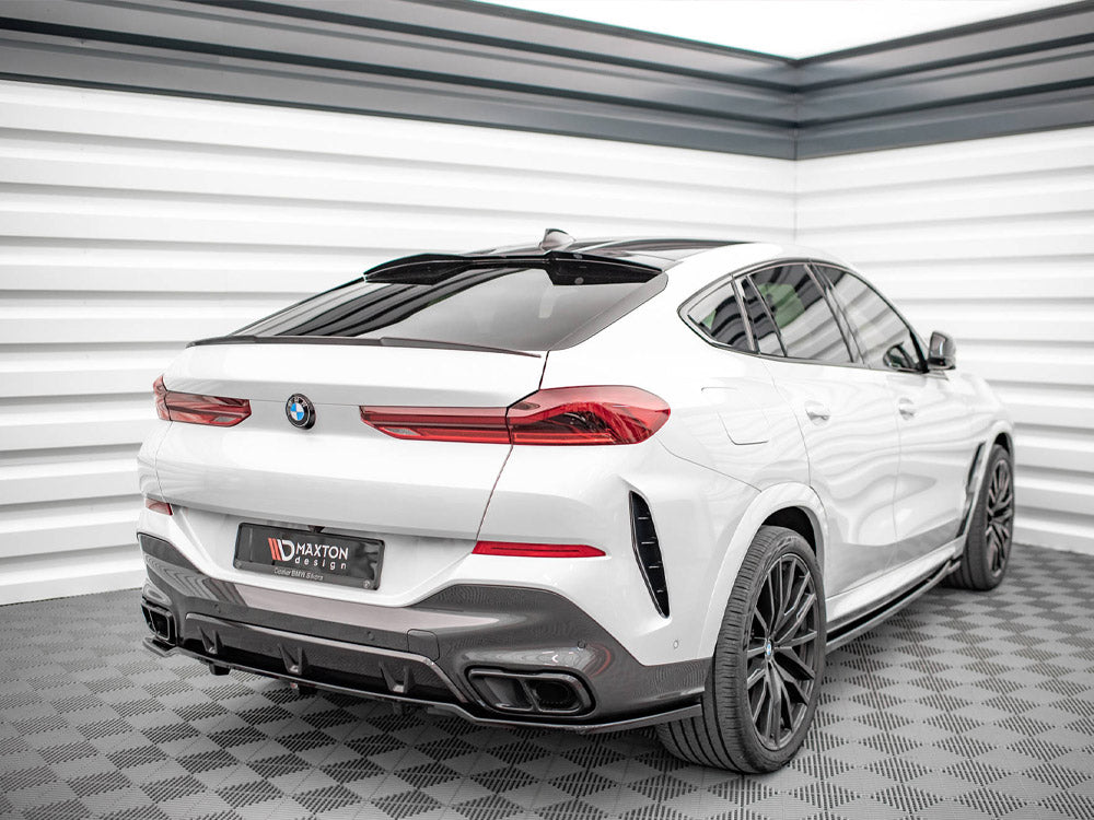 Central Rear Splitter (Vertical Bars) V.1 BMW X6 M-Pack G06 - Wayside Performance