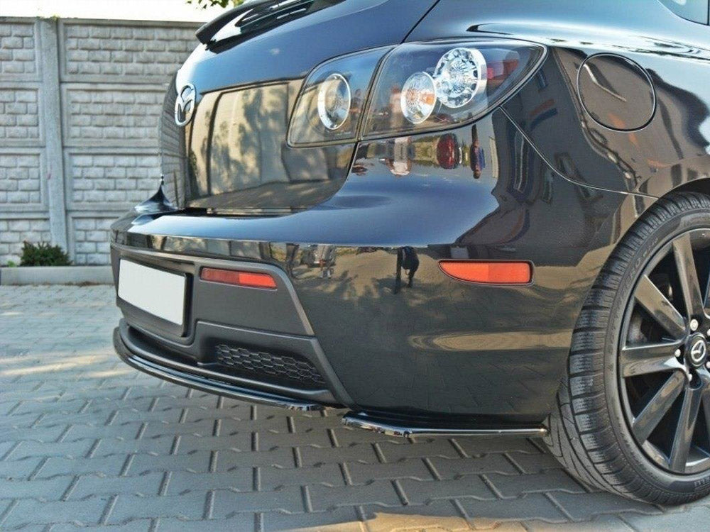 Rear Side Splitters Mazda 3 MPS MK1 (Preface) - Wayside Performance 