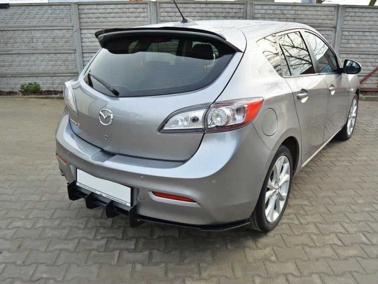 Mazda 3 MK2 Sport (Preface) Rear Diffuser & Rear Side Splitters - Wayside Performance 