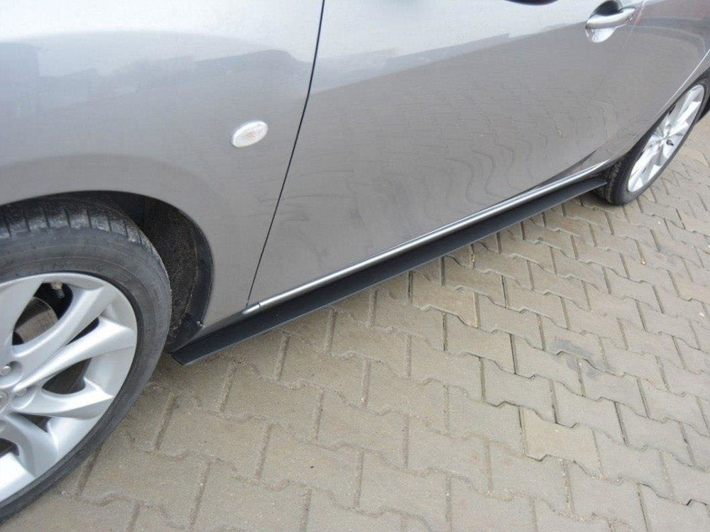 Racing Side Skirts Diffusers Mazda 3 MK2 Sport (Preface) - Wayside Performance 
