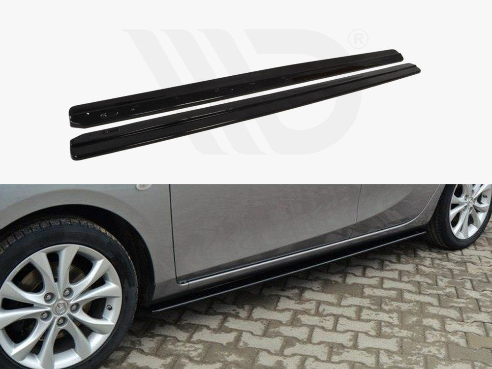 Side Skirts Diffusers Mazda 3 MK2 Sport (Preface) - Wayside Performance 