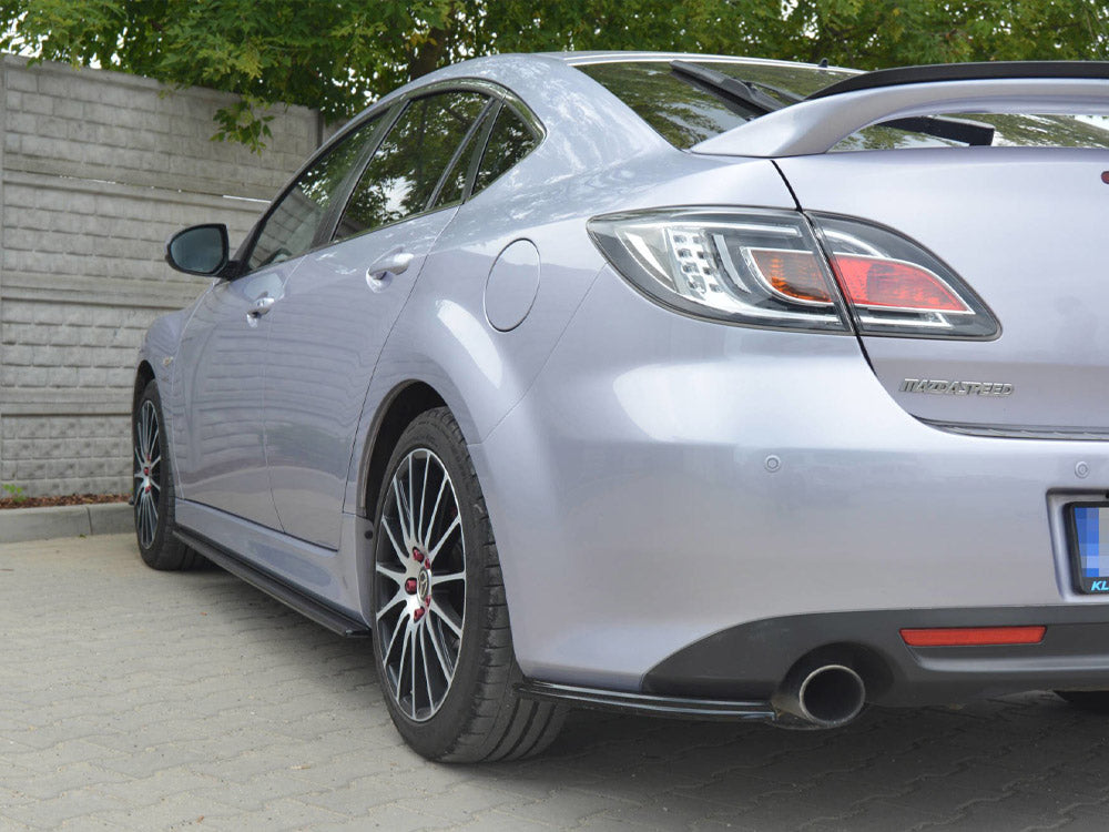 Rear Side Splitters  Mazda 6 MK2 Sport Hatch (Gh-series) Pre-facelift (2008-2010) - Wayside Performance 