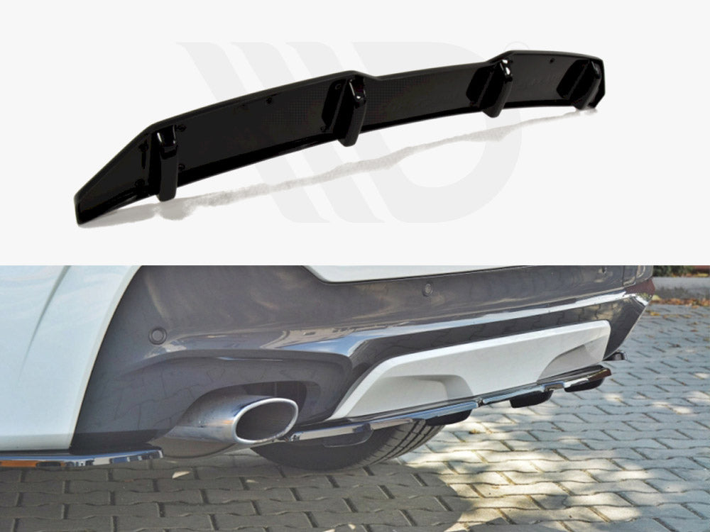 Central Rear Splitter (Vertical Bars) BMW X4 M-Pack - Wayside Performance 