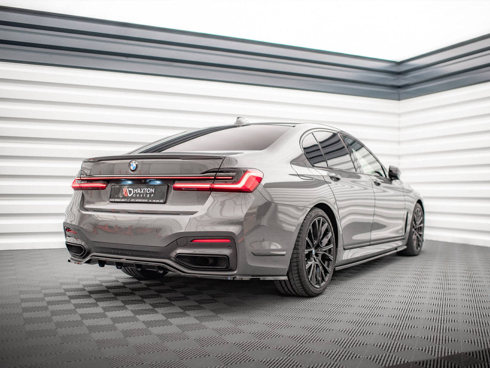 Central Rear Splitter (Vertical Bars) BMW 7 G11 M-Pack Facelift (2019-) - Wayside Performance 