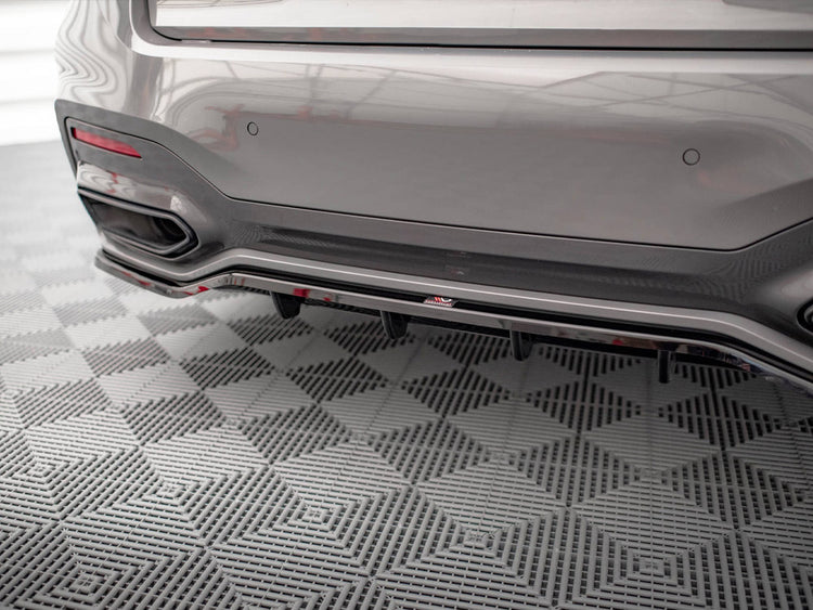 Central Rear Splitter (Vertical Bars) BMW 7 G11 M-Pack Facelift (2019-) - Wayside Performance 