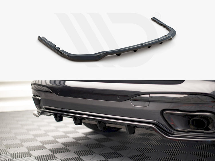 Central Rear Splitter (Vertical Bars) BMW X7 M G07 - Wayside Performance 
