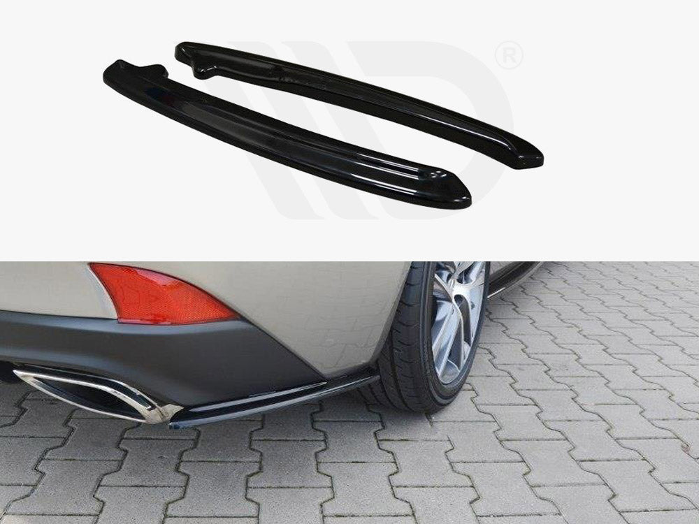 Rear Side Splitters Lexus IS Mk3 Facelift T - Wayside Performance 