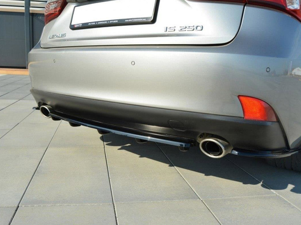 Central Rear Splitter (Vertical Bars) Lexus IS Mk3 T - Wayside Performance 