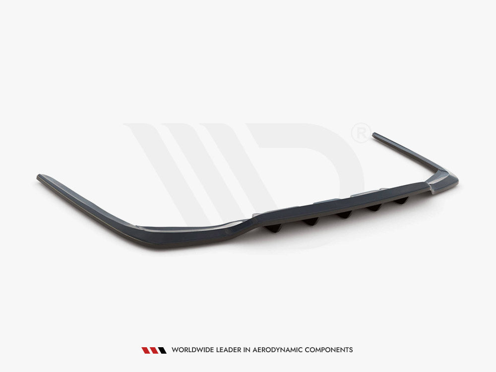 Central Rear Splitter (W/ Vertical Bars) Lexus LS MK4 Facelift (2012-2017) - Wayside Performance 