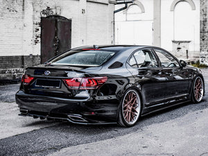 Central Rear Splitter (W/ Vertical Bars) Lexus LS MK4 Facelift (2012-2017) - Wayside Performance 