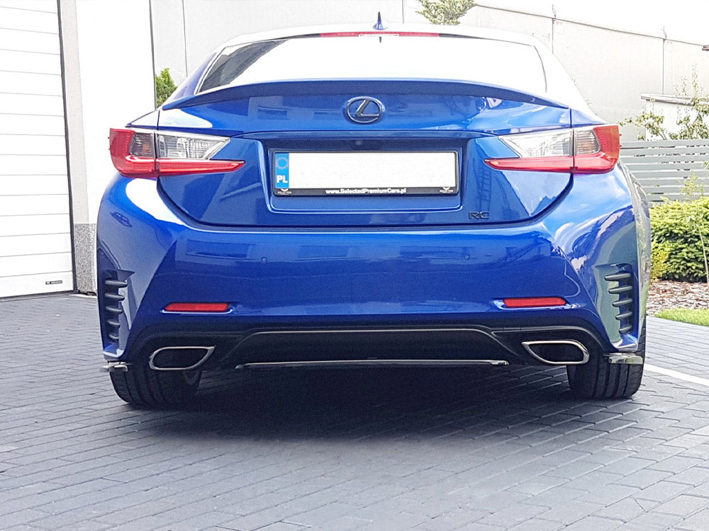 Central Rear Splitter (Without Vertical Bars) Lexus RC (2014-UP) - Wayside Performance 