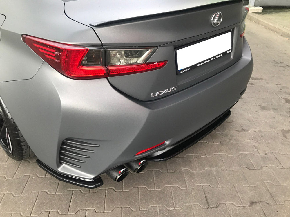 Central Rear Splitter (Without Vertical Bars) Lexus RC (2014-UP) - Wayside Performance 