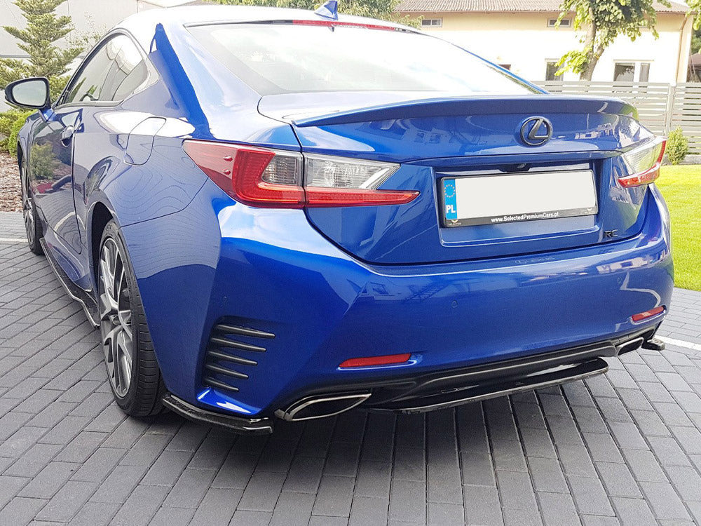 Central Rear Splitter (Without Vertical Bars) Lexus RC (2014-UP) - Wayside Performance 