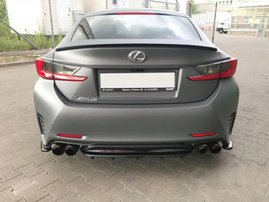 Central Rear Splitter (With Vertical Bars) Lexus RC (2014-UP) - Wayside Performance 