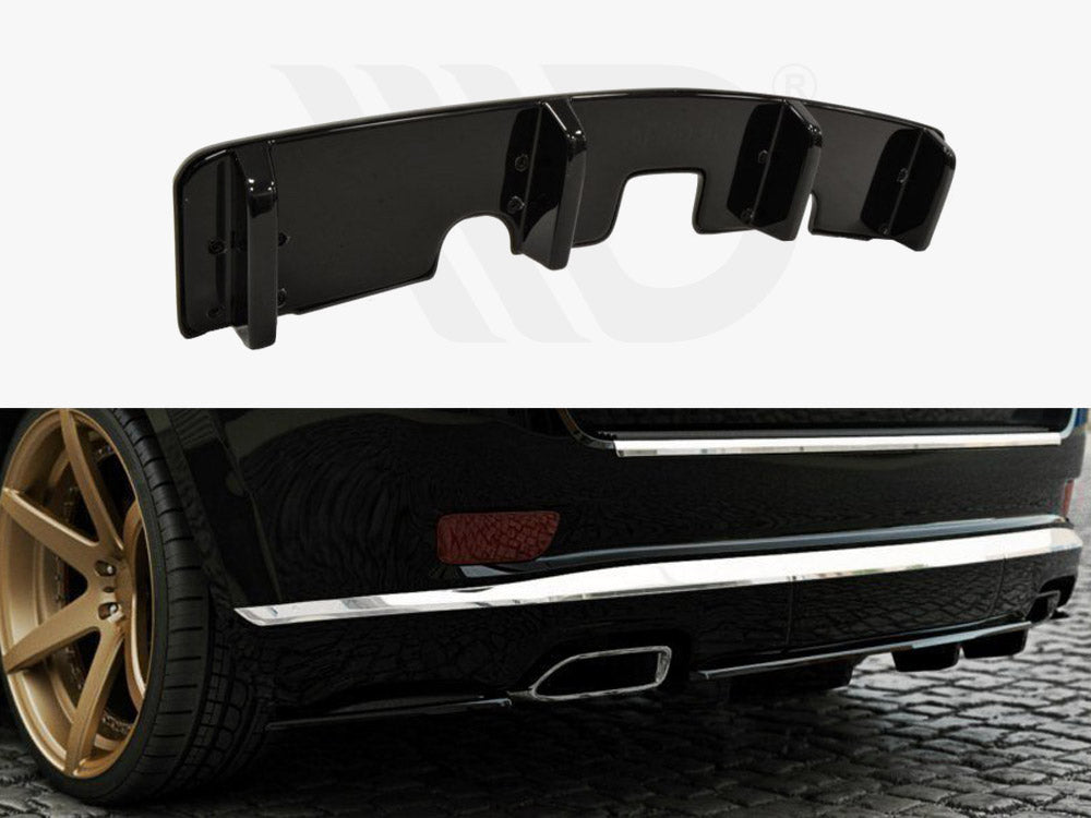 Central Rear Splitter (Vertical Bars) JEEP Grand Cherokee WK2 Summit Facelift - Wayside Performance 